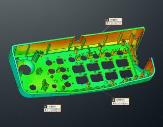 防止注塑成型品成型不良的精密测量